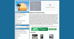 Desktop Screenshot of paradisepetshop.net
